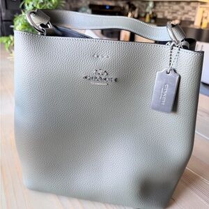 Coach Green Leather Shoulder Bag